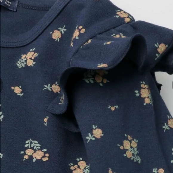 Moujonjon Kids Long Sleeve T Floral Pattern 100% Cotton Made In Japan US Stock - Picture 4 of 6
